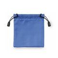 Bolsa de poliéster cuadrada (10cm) Azul