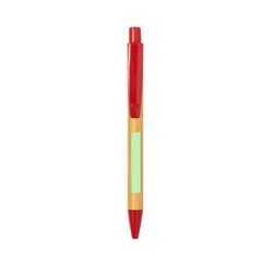 Bolígrafo ecológico de bambú con accesorios a color | Area 4