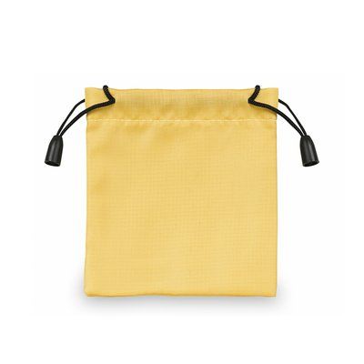 Bolsa de poliéster cuadrada (10cm) Amarillo