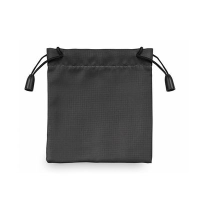 Bolsa de poliéster cuadrada (10cm) Negro