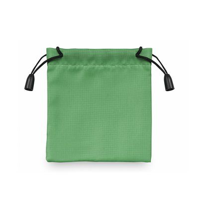 Bolsa de poliéster cuadrada (10cm) Verde