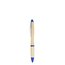 Bolígrafo Bambú con Clip de Aluminio Azul
