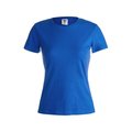Camiseta Mujer Algodón 150g/m2 Azul S