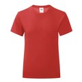 Camiseta Niña 100% Algodón Rojo 5-6