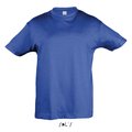 Camiseta Niño 150g Manga Corta Azul Royal 4XL
