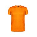 Camiseta técnica adulto de varios colores con diseño en espalda y mangas transpirable Naranja Fluor S