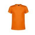 Camiseta técnica niño/niña variedad de colores con diseño en espalda y mangas Naranja 4-5