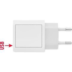 Cargador Enchufe USB 18W 2 Puertos UE | Lado 2