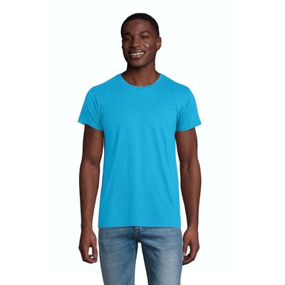 Camiseta Ajustada Hombre 175g Azul 3XL