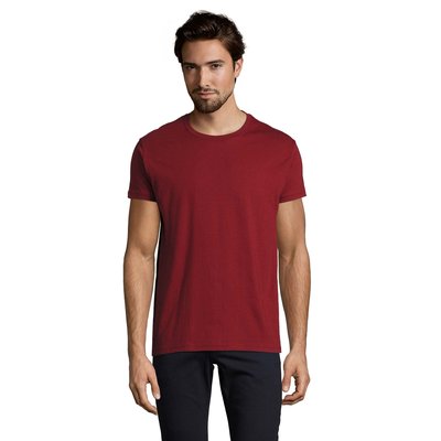 Camiseta Hombre Tubular 100% Algodón Chili Red L