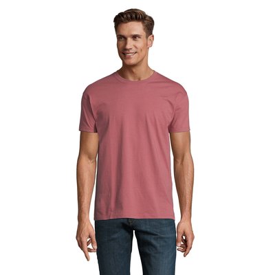 Camiseta Hombre Tubular 100% Algodón Rosa Antiguo L