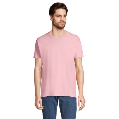 Camiseta Hombre Tubular 100% Algodón Rosa Caramelo M