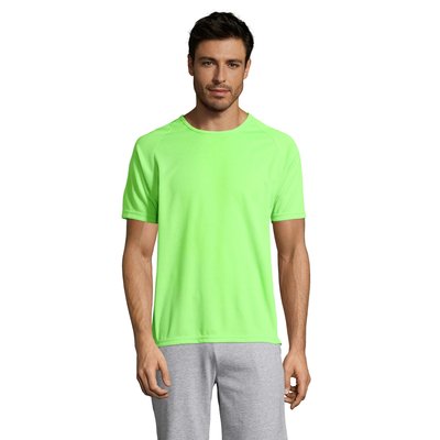 Camiseta Manga Raglán Transpirable Verde 3XL