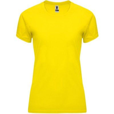 Camiseta Mujer Control Dry Entallada Amarillo M