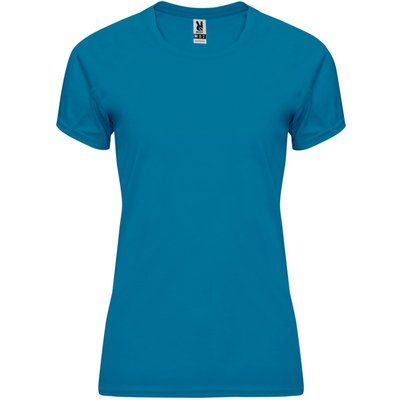 Camiseta Mujer Control Dry Entallada AZUL LUZ DE LUNA 2XL