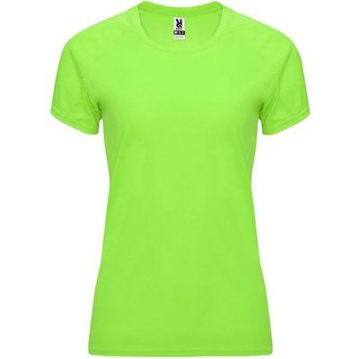 Camiseta Mujer Control Dry Entallada Verde Fluor XL