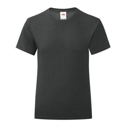 Camiseta Niña 100% Algodón Negro 12-13