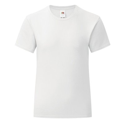 Camiseta Niña Entallada Blanca 100% Algodón Blanco 3-4