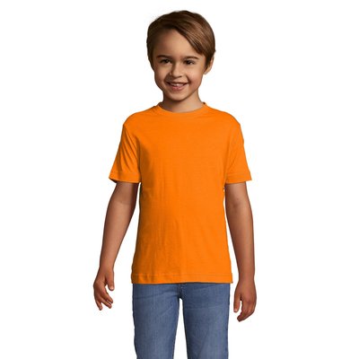 Camiseta Niño 150g Manga Corta Naranja M