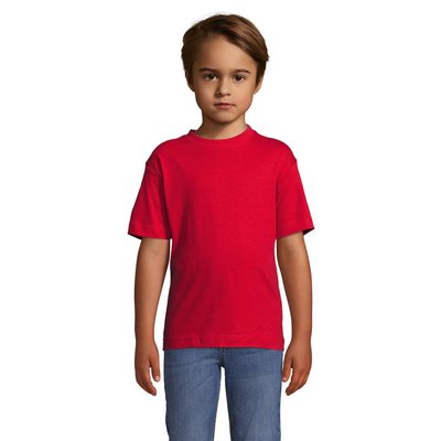 Camiseta Niño 150g Manga Corta Rojo XL