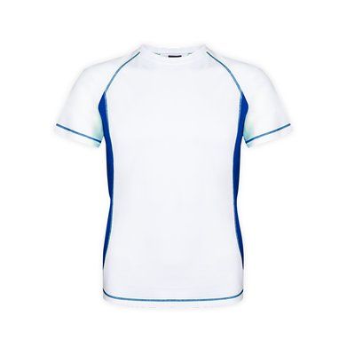 Camiseta técnica adulto bicolor transpirable Azul M
