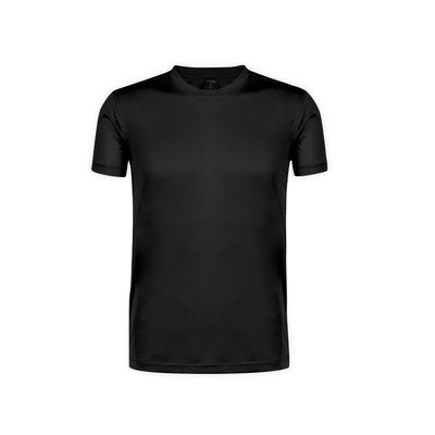 Camiseta técnica adulto de varios colores con diseño en espalda y mangas transpirable Negro M