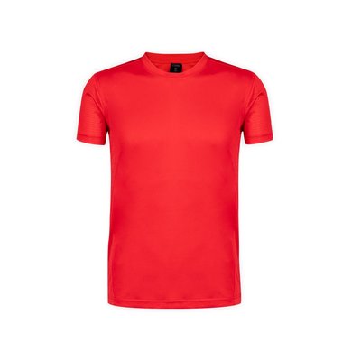 Camiseta técnica adulto de varios colores con diseño en espalda y mangas transpirable Rojo XXL