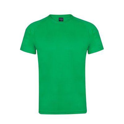 Camiseta técnica adulto de colores y tejido altamente transpirable  Verde S