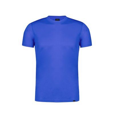 Camiseta técnica adulto ecológica de PET reciclado transpirable Azul M