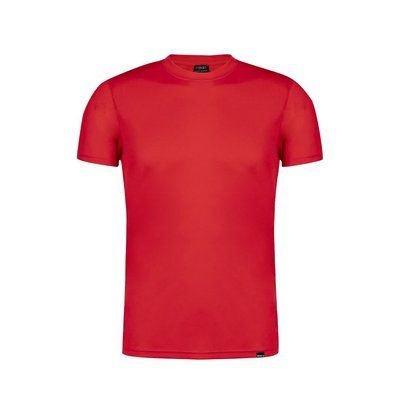 Camiseta técnica adulto ecológica de PET reciclado transpirable Rojo S