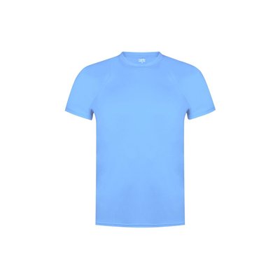 Camiseta técnica niña/niño buena transpiración varios colores Azul Claro 6-8