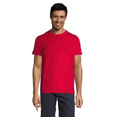 Camiseta Unisex Algodón 43 Colores Solo Personalizada Rojo L