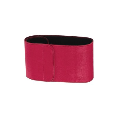 Cinturón Lumbar 98x18cm Elástico con Velcro Rojo