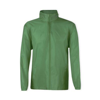 Impermeable de poliéster con capucha y bolsillos laterales Verde XL/XX
