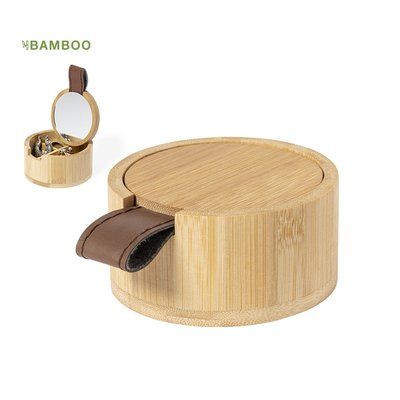 Joyero de Bambú Eco con Espejo 6cm