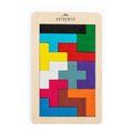 Juego Habilidad 12 pzs Tetris en Madera Color