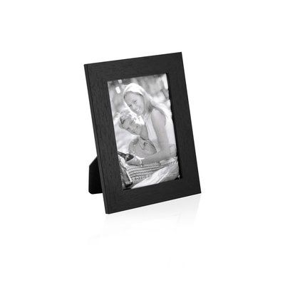 Marco portafotos 10x15cm en madera de colores Negro