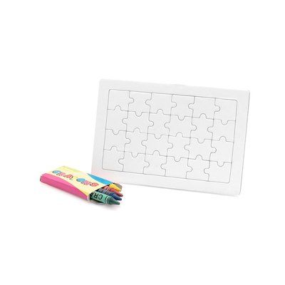 Puzzle personalizado para colorear con ceras Puzzle para colorear con ceras, 24 piezas