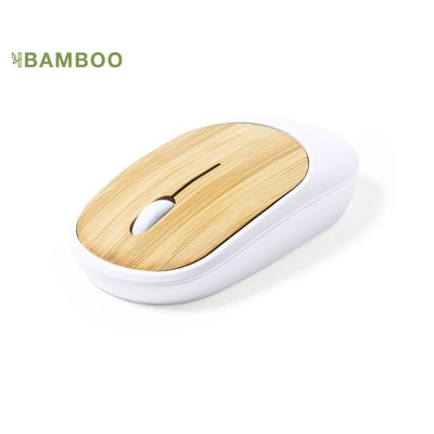 Ratón Óptico Inalámbrico con Bambú