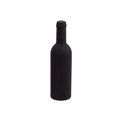 Set 3 accesorios para vino en forma de botella Negro