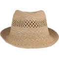 Sombrero estilo Panamá sin cinta Beige 57 cm
