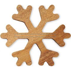 2 Salvamanteles Acacia Copos de Nieve | POTHOLDER 1 | 100 x 8