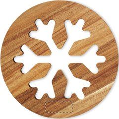 2 Salvamanteles Acacia Copos de Nieve | POTHOLDER 2 | 50 x 20