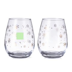 2 Vasos 500ml Diseño Nevado con Área Marcaje | Objeto 1 | 20 x 20