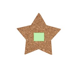4 Posavasos Estrella en Corcho | Posavasos 3 Cara B | 25 x 20