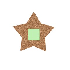 4 Posavasos Estrella en Corcho | Posavasos 3 Cara B | 30 x 30