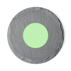 4 Posavasos Pizarra y Soporte Bambú | Centrado cara 4 | 50 x 50