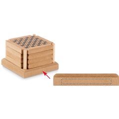 4 Posavasos Juegos de Mesa | STAND | 80 x 8