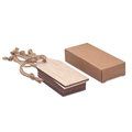 6 Etiquetas de Madera con cordón de Yute