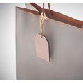 6 Etiquetas de Madera con cordón de Yute